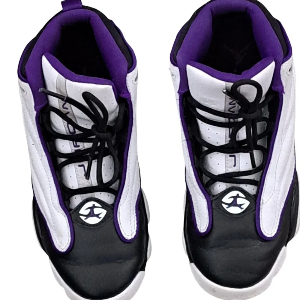 Nike Air Jordan Pro Strong (PS) Shoes Kid’s SZ 3Y White Black Purple DC7909-150